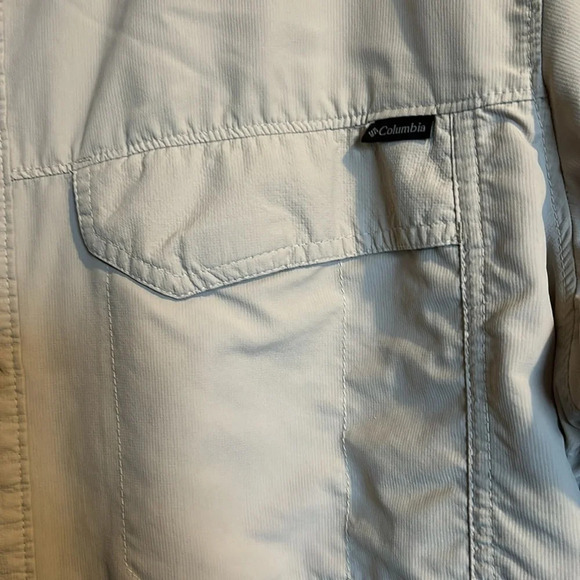 Columbia Omni-Shield men’s tan nylon button down shirt size XL - Picture 5 of 8